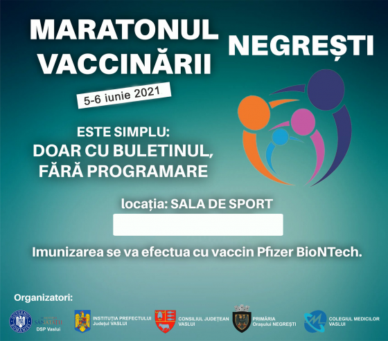 5-6 iunie, Maratonul de Vaccinare, etapa a 2-a