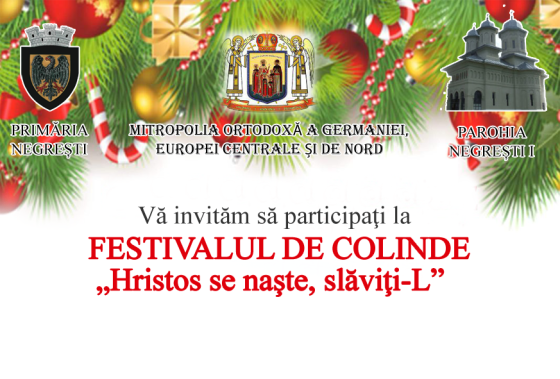 15 decembrie 2022 – Festivalul de colinde “Hristos se naște, slăviți-L”